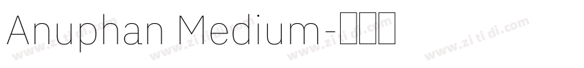 Anuphan Medium字体转换